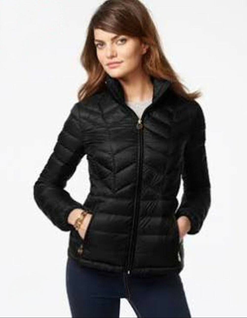 Michael Kors Lightweight Packable Quilted Black Down Jacket Women’s Size S